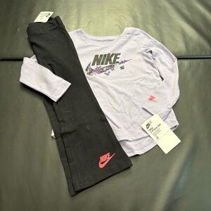NWT Nike floral Tunic & Leggings Set Girls Size 3T